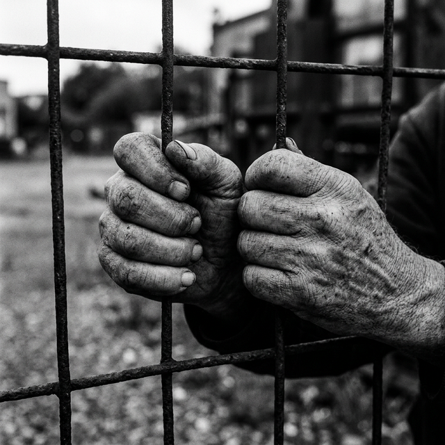 Руки на заборе